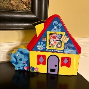 vintage 1998 NEW Blues Clues playhouse w/ fleece and sponge playset complete